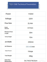 Pulvérisateur de peinture sans air à diaphragme sans balais TLD 1500 1100W 220V pour usage domestique, peinture murale au latex et travaux de construction