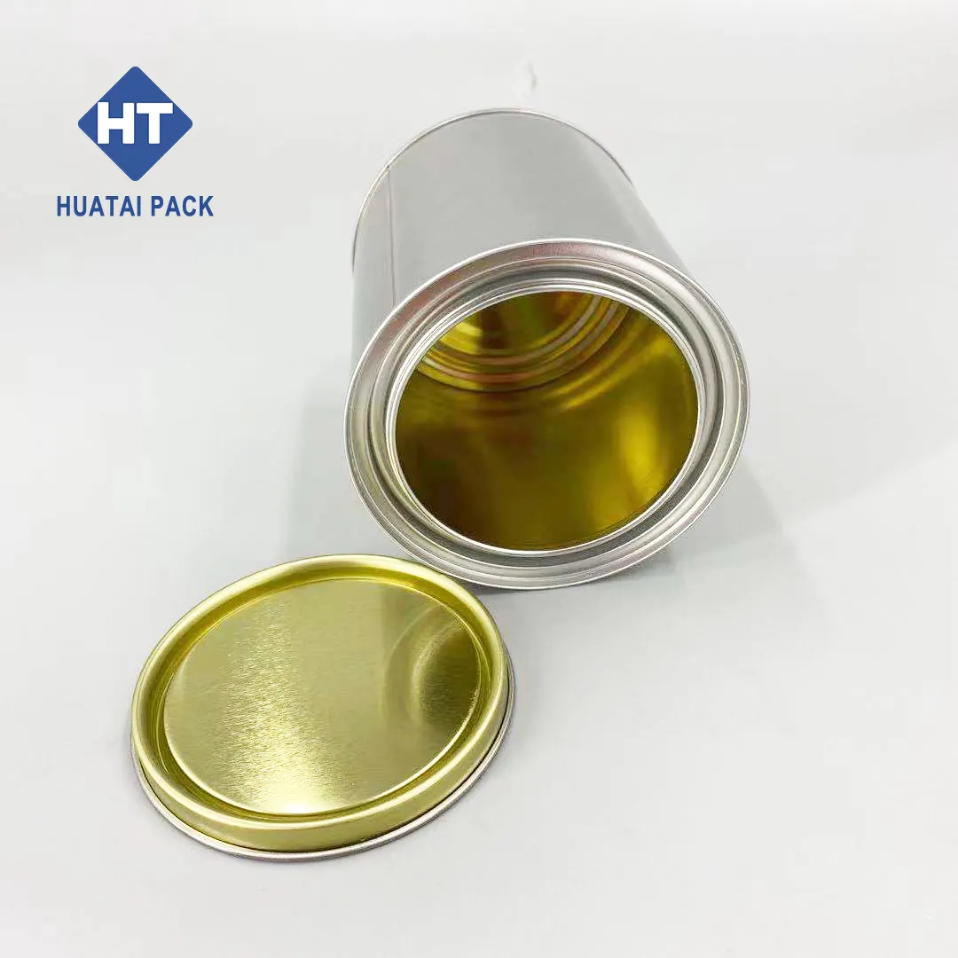 1/2 Pint runde Metall dose mit Deckel für Kerzen verpackung 250ml leere Farbdose