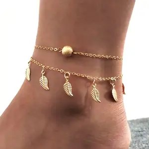 Pulseira ajustável dourada, tornozeleira para mulheres, joias para os pés praia, prata esterlina 925