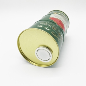 Envase de Hojalata Personalizado para Aceite Comestible, Lata Redonda de 1L para Aceite de Oliva de Grado Alimenticio, Logotipo Personalizado para Chocolate, Galletas y Dulces - Product Image 4