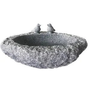 New Popular Hot Sale Garden Natural Stone Birdbath And Outdoors In Winter-Heated Bird Baths For Sale