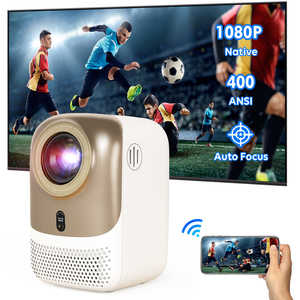 Cre CR38 1080P Đầy Đủ HD Hỗ trợ LED <span class=keywords><strong>LCD</strong></span> Chiếu 400 <span class=keywords><strong>ANSI</strong></span> <span class=keywords><strong>Lumens</strong></span> Android OS Hifi Stereo Di Động Rạp Hát Tại Nhà Thông Minh TV - Product Image 1