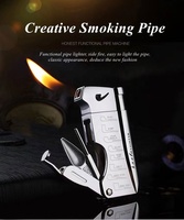 Briquets multifonctions Jiaxin avec ouvre-bouteille, briquet pour pipe à fumer gonflable, accessoires créatifs pour fumeurs, meilleurs briquets
