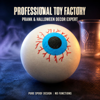 Fausse œil-balle réaliste pour Halloween, yeux injectés de sang, pour décoration de fête, cadeau de farce, accessoires œil-balle exagérés de taille personnalisée