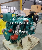 Moteur Dongfeng Cummins L8.9CMII313 d'origine pour machines de construction - Vente chaude DCEC