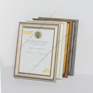 Nordic <b>Frame</b> Premium Black Wooden Certificate <b>Frame</b> Rectangular Vertical Wall Display Elegant Durable Full Color Offset <b>Printing</b> - Product Image 2