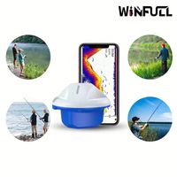 WINFULL S1 Sondeur écholocalisateur portable sans fil pour smartphone, détecteur de poissons, autonomie de 3 à 5 heures, portée de 0,6 à 73 m