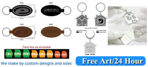 Bulk Aangepaste Epoxy Gedrukt Echt Pu Lederen Sleutelhanger Auto Sleutelhanger Gepersonaliseerde Sleutelhanger Luxe Blanks Custom Logo Sleutelhanger - Product Image 5