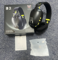ONIKUMA B2 Casque de jeu pour PC Mac 2.4GHz à latence ultra-faible Casque sans fil à réduction de bruit avec micro