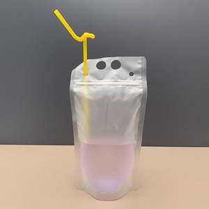 Biodegradable Food Grade Gravure Printed Customizable Plastic Beverage <b>Bags</b> Straw for Mineral Water Beer Tequila Other Beverages - Product Image 3
