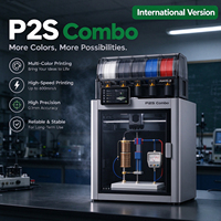 Imprimante 3D Combo P2S déverrouillée, version internationale originale, connexion téléphonique WiFi gratuite, compatible avec tout réseau