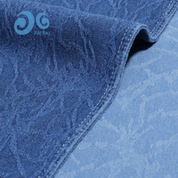 En stock, tissu denim jacquard effet craquelé, prix d'usine, pour vestes tendance streetwear
