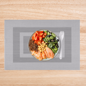 Tapete de aislamiento de mesa de comedor de doble marco tejido de PVC ecológico nórdico clásico mantel Individual de estilo occidental para uso doméstico y hotelero - Product Image 1