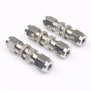 Raccords hydrauliques à cloison en acier inoxydable 304 1/8\" 1/<span class=keywords><strong>4</strong></span>\" <span class=keywords><strong>3</strong></span>/8\" 1/2\" 3mm 4mm 6mm 8mm 10mm 12mm 14mm 16mm - <span class=keywords><strong>Eau</strong></span>, huile, gaz - Product Image 1