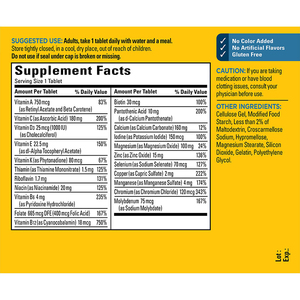 OEM/ODM <span class=keywords><strong>Multivitamin</strong></span>-Tabletten für Männer zur Unterstützung von Immunsystem, Knochen, Muskeln, Herz und kognitiver Gesundheit, 90 Tabletten, Nahrungsergänzungsmittel - Product Image 6