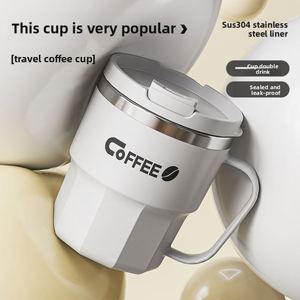 20oz Stainless Steel Car Cup <b>Double</b> <b>Wall</b> Insulated Tumbler Portable Thermal Cup for Vehicle and Outdoor Use Popular Gift - Product Image 4