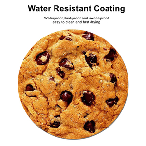 Alfombrilla de Ratón para Juegos Personalizada con Logotipo, Resistente al Agua, a los Arañazos y Duradera, con Diseño de Galleta de Chocolate, Antideslizante - Product Image 4