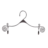 Cintres de luxe avec logo personnalisé cintres de bikini sous-vêtements en métal à pinces ajustables pour affichage