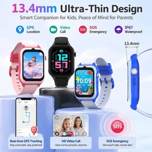 Montre pour enfants 4G étanche IP67 avec fonction SOS à une touche, suivi GPS précis, design ultra-fin de 13,6 mm pour les enfants de 4 à 10 ans - Product Image 2