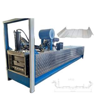 Roladora tipo hidráulico portátil KR18 KR24 Standing Seam Warehouse Factory Máquina para hacer azulejos Máquina formadora de rollos de hoja de techo - Product Image 1