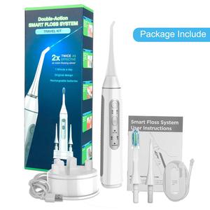 Cepillo de dientes eléctrico IPX7 de marca privada, resistente al agua, recargable, chorro de agua, 2 en 1, hilo dental - Product Image 6