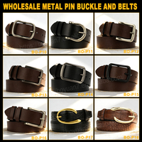 Ceintures en cuir vintage de marque haut de gamme pour hommes, ceintures tendance en cuir véritable avec boucle à double ardillon pour jeans