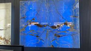 عالية الجودة الحجر الطبيعي مصقول الأزرق الجزع الفاخرة الداخلية الديكور اليشم حجر ألواح عقيق - Product Image 3