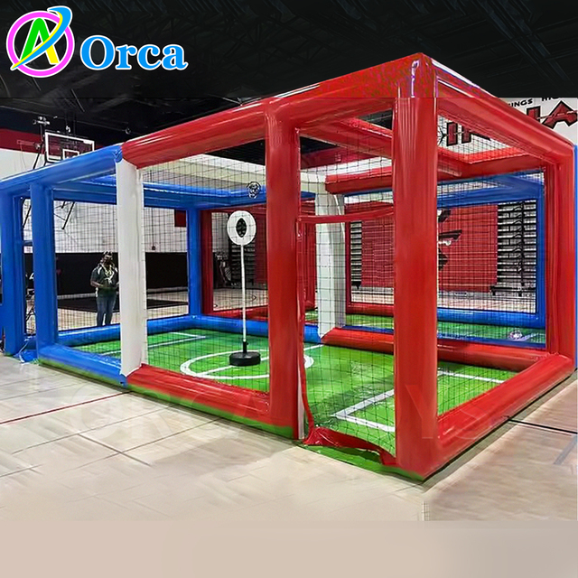 Sport Inflatable Drone Football Field Competitive Stadium Inflatable Education Training Against Flight Competition Framework