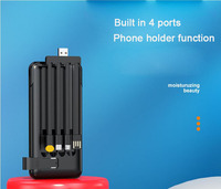 A129 Mini Batterie Externe Portable Haute Capacité 10000mAh Ultra Fine à Charge Rapide 5V Micro USB & Type-C Multi-Ports