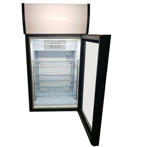 התאמה אישית של לוגו מקרר מיני בר ואנס <span class=keywords><strong>80</strong></span> ליטר תצוגת מקרר משקאות מיני מסחרי עם קופסת אור - Product Image 2