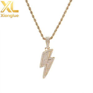 Collar de Hombre con Zirconia, Estilo Hiphop, Antialérgico, de Aleación de Cobre, para Fiestas - Product Image 5