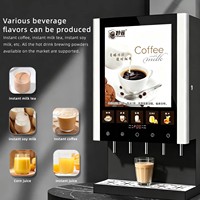 Distributeur automatique de boissons instantanées commerciales, 5 saveurs de café chaud, volume programmable, service OEM direct usine