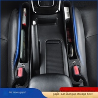 Organisateur latéral de siège en fibre de carbone 40 cm, 2 compartiments, 2 pièces, design moderne, accessoire intérieur de voiture