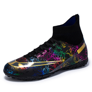 Brand Logo Custom High Top Professional AG TF Plus EU 47 48 US 13 <strong>14</strong> <strong>Size</strong> Leather Training <strong>Football</strong> Shoes Soccer <strong>Boots</strong> for Men - Product Image 3