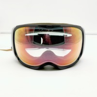 Lunettes de ski OTG à double couche avec revêtement nano anti-buée, lentille en PC résistante aux chocs, lunettes de sport d'hiver, fourniture d'usine
