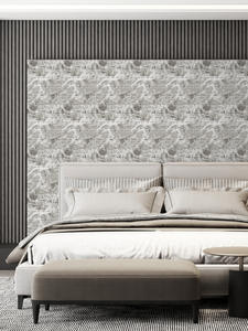 Autocollants muraux modernes en mousse de marbre 3D Motif de briques géométriques imperméables pour chambre à coucher - Product Image 3