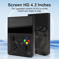 Console de jeu vidéo portable M18 rétro, système Linux open source, écran LCD 4,3'', 64 Go, lecteur d'émulateur vidéo portable