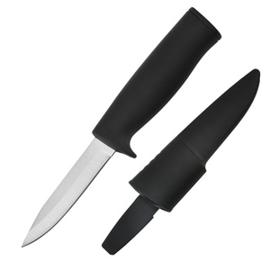 มีดพกพาสำหรับตกปลาและตั้งแคมป์ สแตนเลส 3CR13 ปลายหยดน้ำ ความหนา 1.5 มม. ด้ามพลาสติก OEM EDC DIY อุตสาหกรรม - Product Image 1