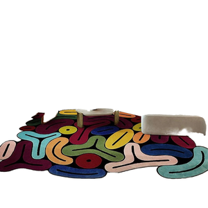 <span class=keywords><strong>Tappeto</strong></span> Moderno Irregolare Colorato in Lana Importata <span class=keywords><strong>per</strong></span> Soggiorno, <span class=keywords><strong>Divano</strong></span>, Camera da Letto, Studio, Fatto a Mano, da Comodino - Product Image 2