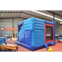 Structure gonflable combinée à thème Sonic populaire, château gonflable avec toboggan pour enfants, idéal pour les entreprises de location