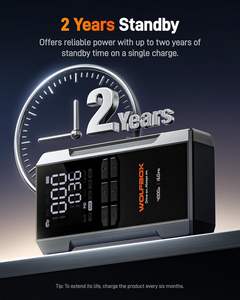 WOLFBOX MegaVolt24 Air 4000A портативный автомобильный аккумулятор бустер 12 В быстрый заряд светодиодный дисплей 160psi воздушный компрессор 10 л газовый пусковое устройство - Product Image 6