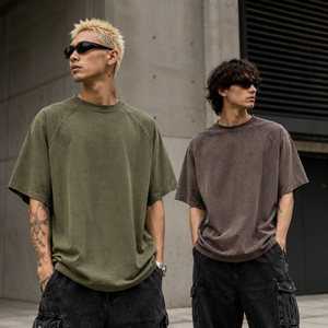 Camisetas de Hombre al por Mayor de Fábrica, de Alta Calidad, Lavadas con Ácido, 100% Algodón, Estampado Digital, Ajuste Holgado, Diseño de <span class=keywords><strong>Anime</strong></span> - Product Image 2