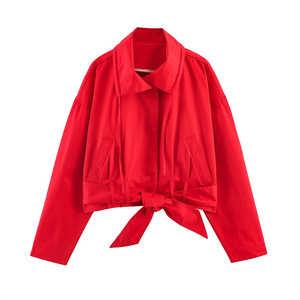 Cappotto Corto da Donna in Tartan con Colletto e Bottoni, Giacca con Tasche - Product Image 1