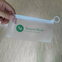 Sacs d'emballage miniatures en PVC avec fermeture éclair coulissante pour bijoux, strass et paillettes, personnalisables avec logo
