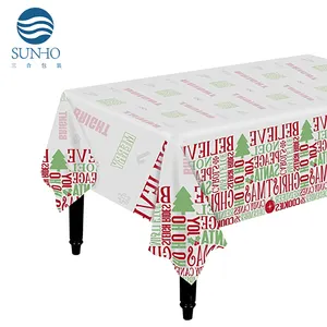 Printed Plastic Table Cover Roll, Backing Material: Polypropylene