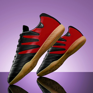Chaussures de futsal basses IC - Flexibilité maximale Noir Blanc Semelle plate <span class=keywords><strong>Crampons</strong></span> de football intérieur et extérieur OEM/ODM - Product Image 4
