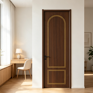 Penjualan Langsung Pabrik Buatan China Desain Prancis Pintu Villa Apartemen MDF Kedap Suara untuk Kamar Tidur Ruang Makan Dapur - Product Image 1