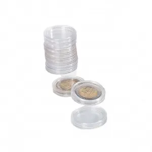 Acrylic Circular Coin Challenge Capsules Storage Holder Plexiglass Perspex Fasteners Metals Display Case
