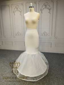 QUEENS GOWN <span class=keywords><strong>Jupon</strong></span> sirène extensible à <span class=keywords><strong>1</strong></span> <span class=keywords><strong>cerceau</strong></span> pour robe de mariée - Product Image 3