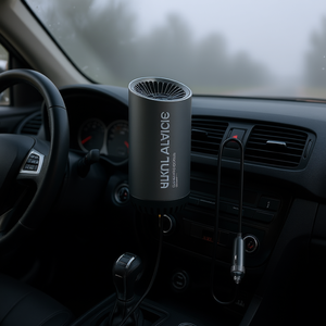 Calentador de Coche Portátil HUKL ALVICIE de 12V 150W, Elemento Calefactor PTC, Cuerpo Metálico, Cable de 1.5m, Desempañador Giratorio - Product Image 2